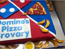 dominos cake